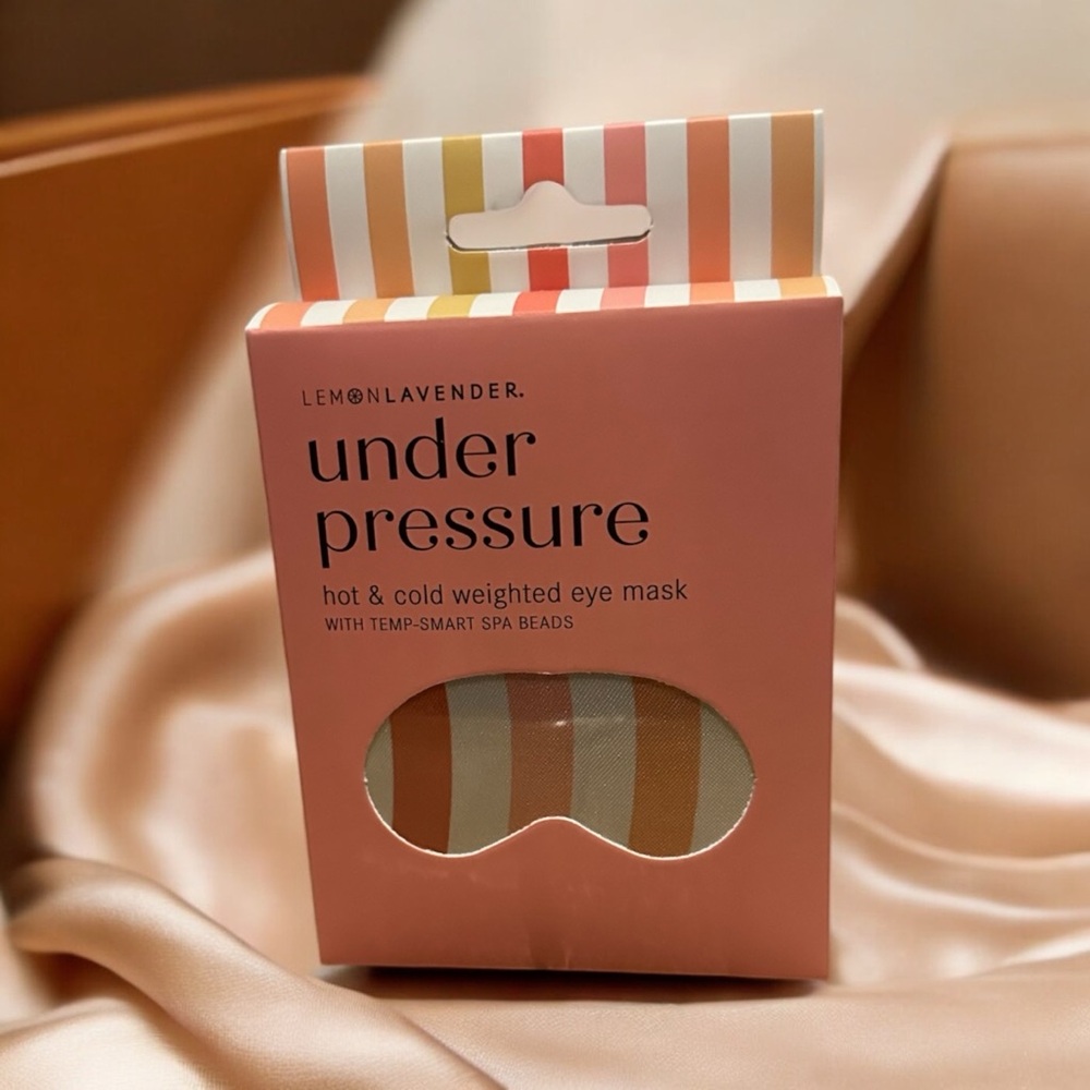 New LEMON LAVENDER under pressure hot and cold weighted eye mask